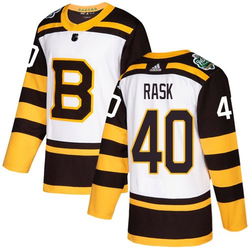 Boston Bruins #40 Tuukka Rask White Authentic Jersey