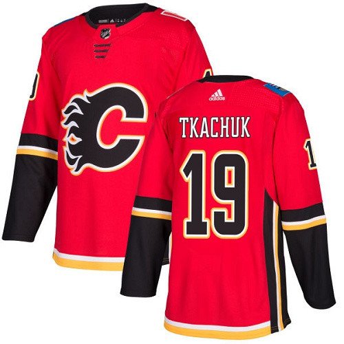 Calgary Flames #19 Matthew Tkachuk Authentic Red Home Jersey