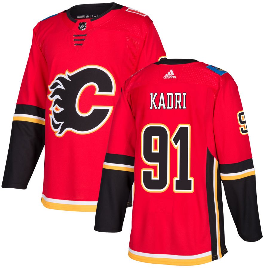 Calgary Flames #91 Nazem Kadri Red Home Authentic Jersey