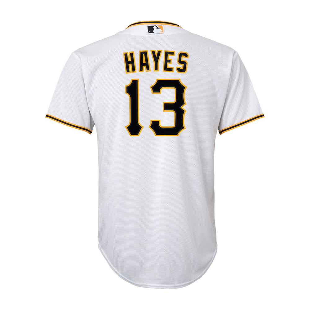 Youth Pittsburgh Pirates Ke’Bryan Hayes Cool Base Replica Home Jersey - White