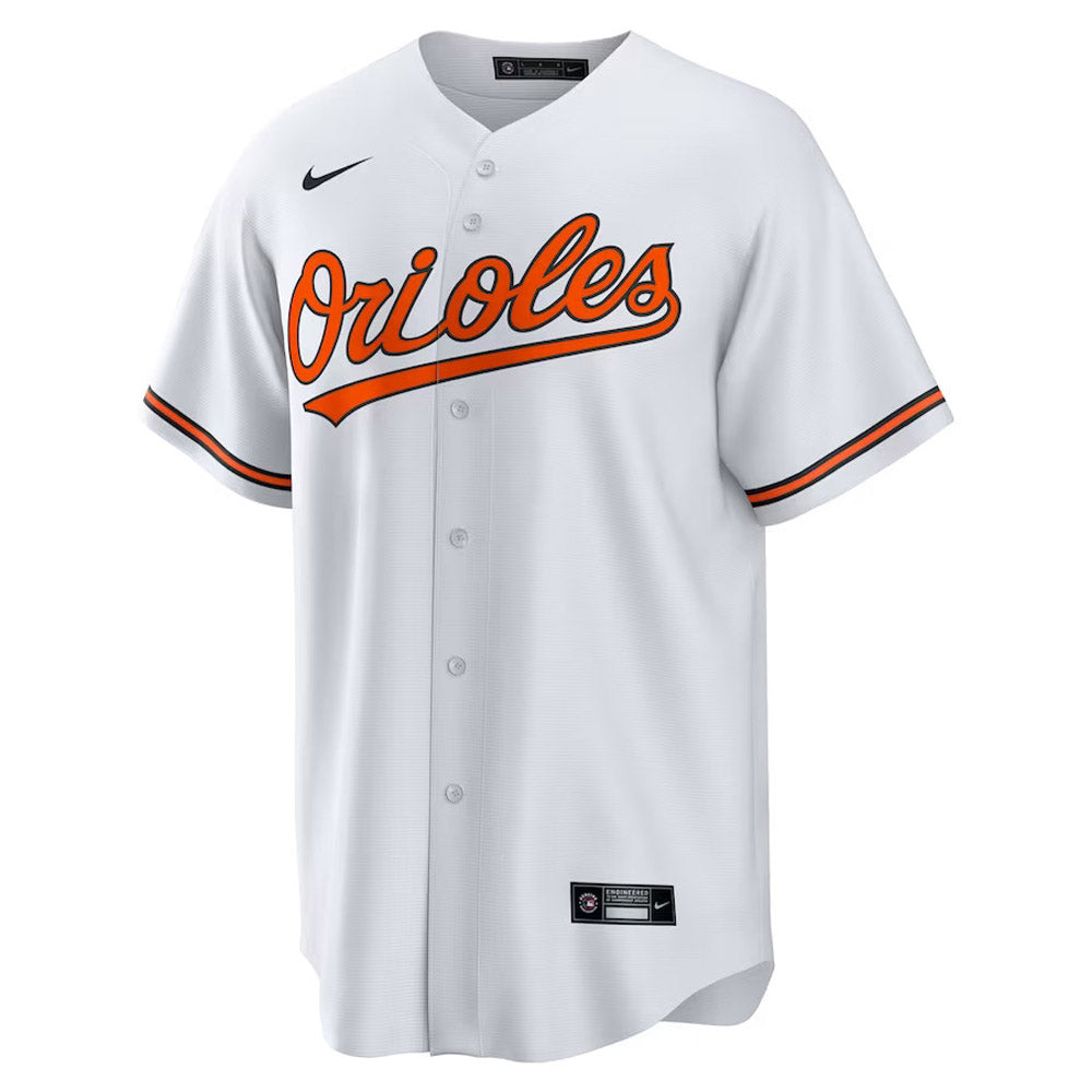 Men's Baltimore Orioles Adley Rutschman Cool Base Replica Home Jersey - White
