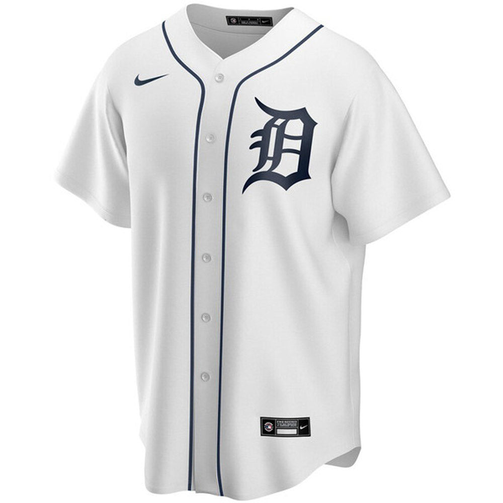 Men's Detroit Tigers Casey Mize Cool Base Replica Home Jersey - White