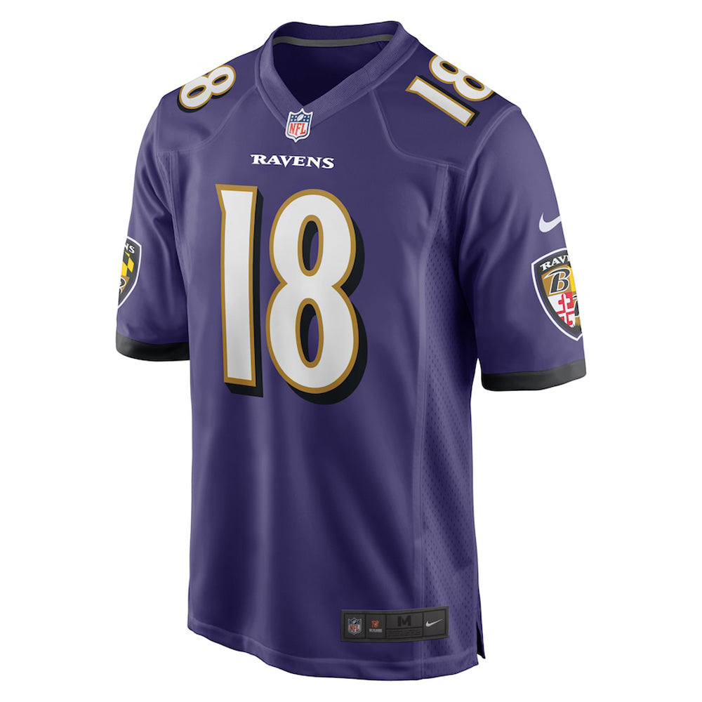 Youth Baltimore Ravens Roquan Smith Game Jersey - Purple